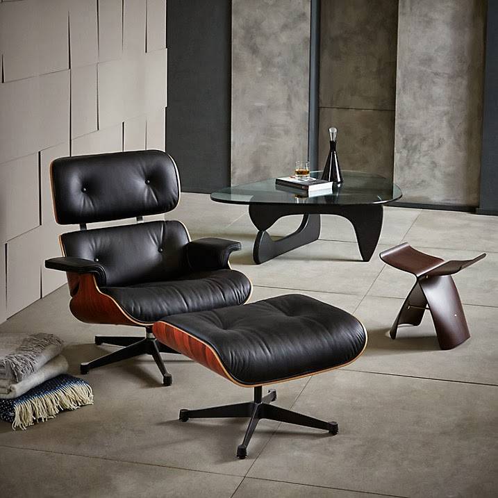 Fauteuil Lounge Chair & Ottoman Classique et XL de Eames pour Vitra à Marseille chez issima